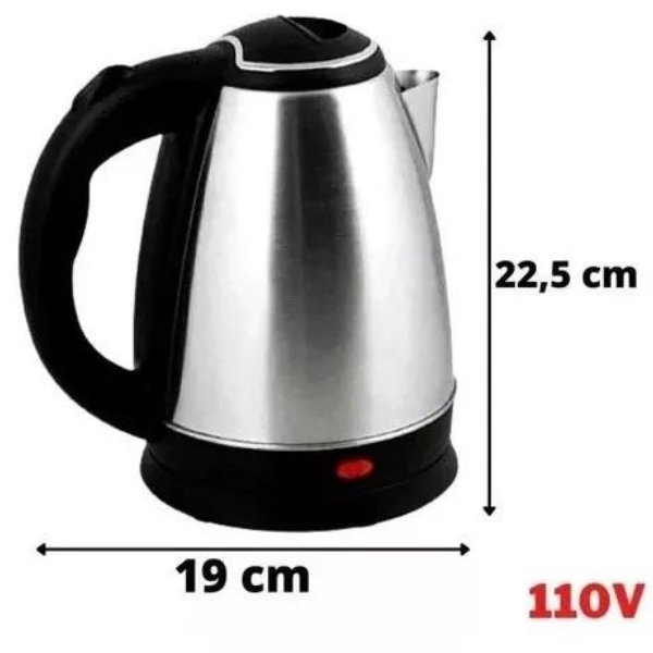 Chaleira Elétrica 1100w Inox 127v 1.8l