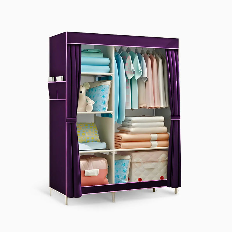 Guarda Roupa Closet Dobrável Organizador com 2 Portas