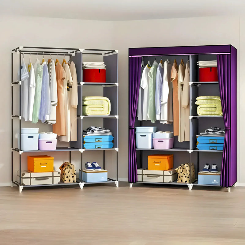 Guarda Roupa Closet Dobrável Organizador com 2 Portas
