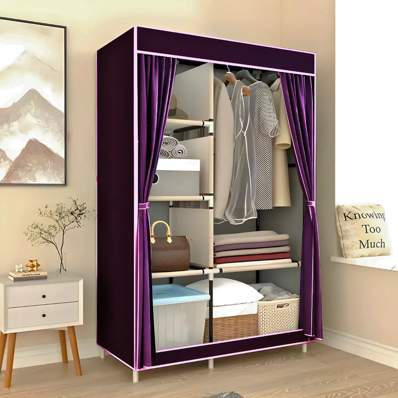 Guarda Roupa Closet Dobrável Organizador com 2 Portas
