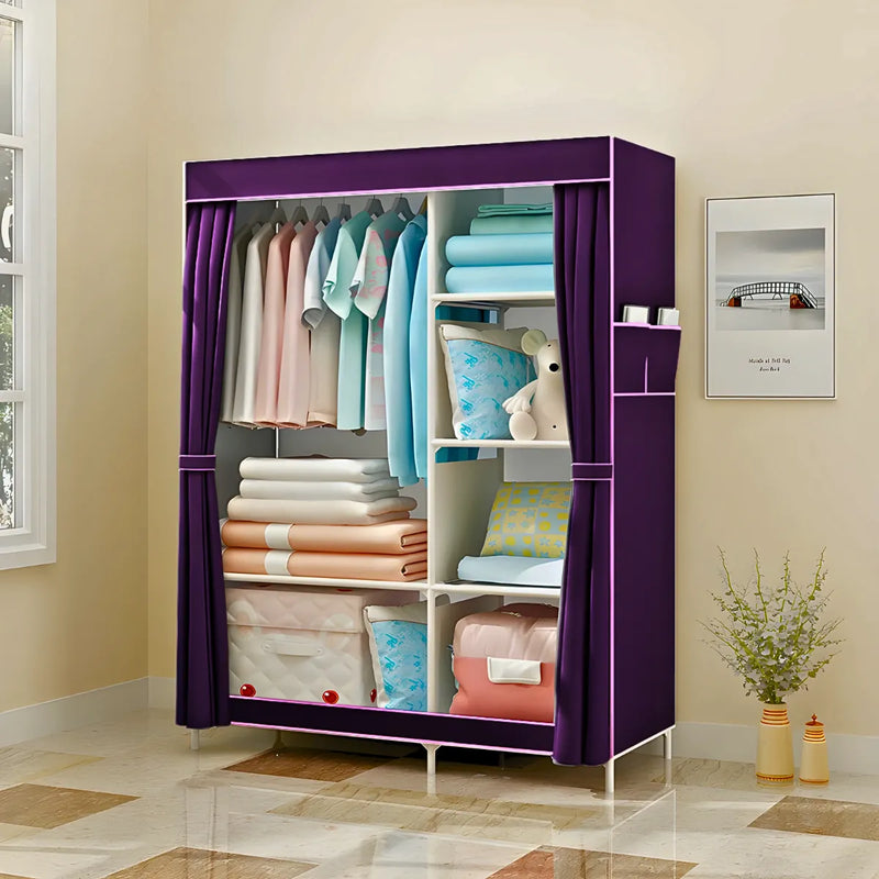 Guarda Roupa Closet Dobrável Organizador com 2 Portas