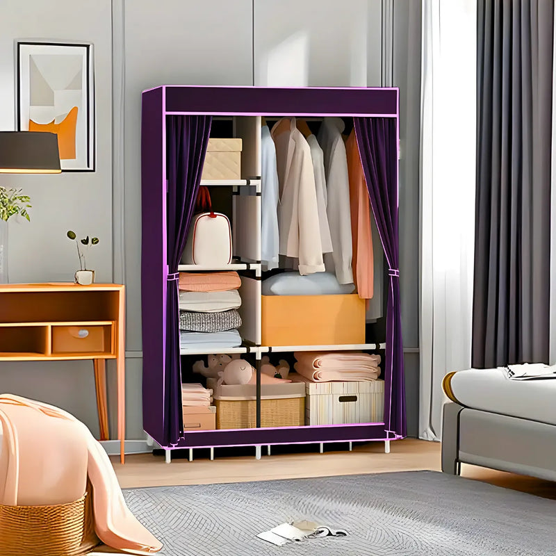 Guarda Roupa Closet Dobrável Organizador com 2 Portas